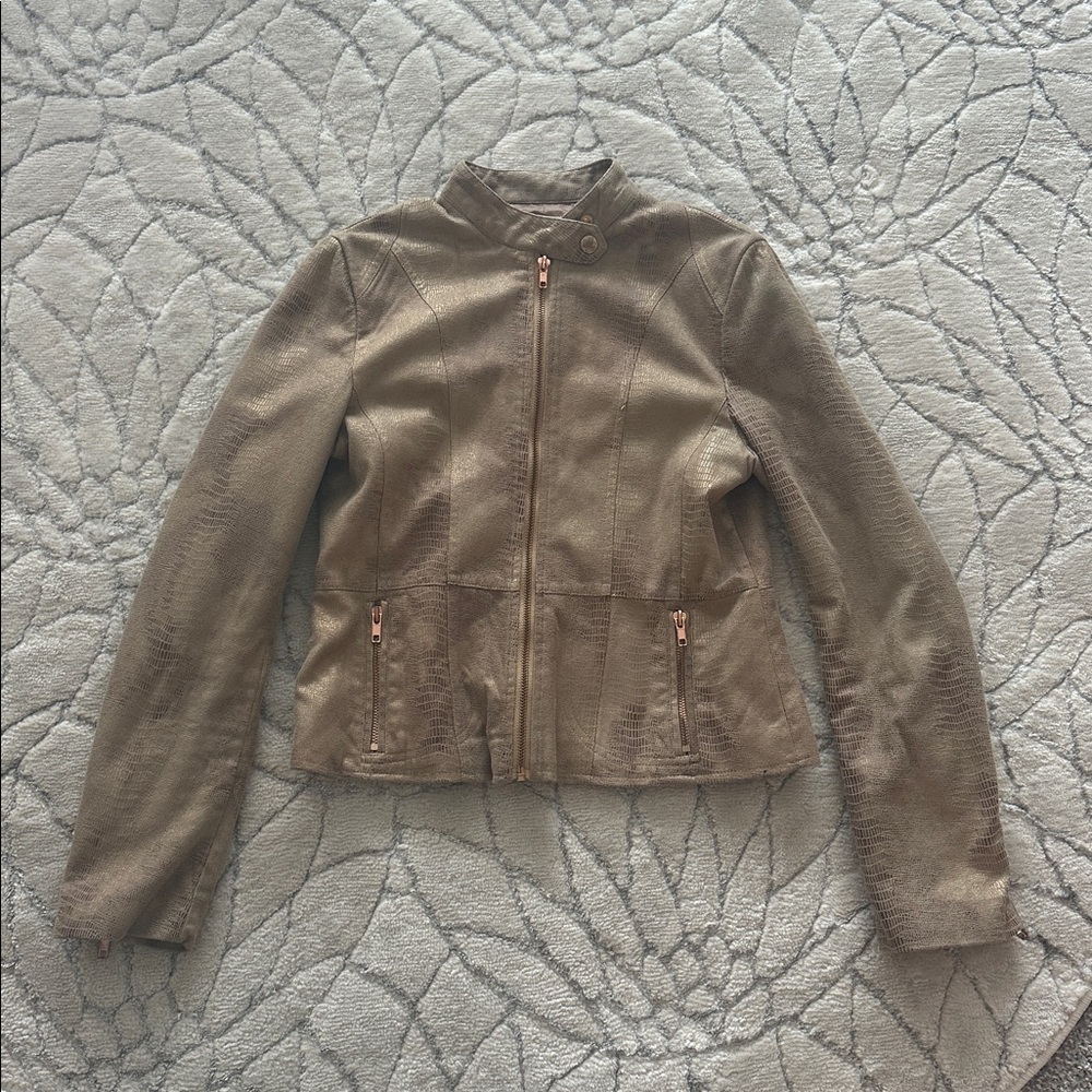 Boston Proper Brown Leather Jacket